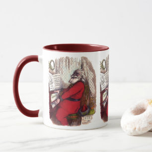 Weihnachten, Thomas Nast Weihnachtsmann Piano Tasse