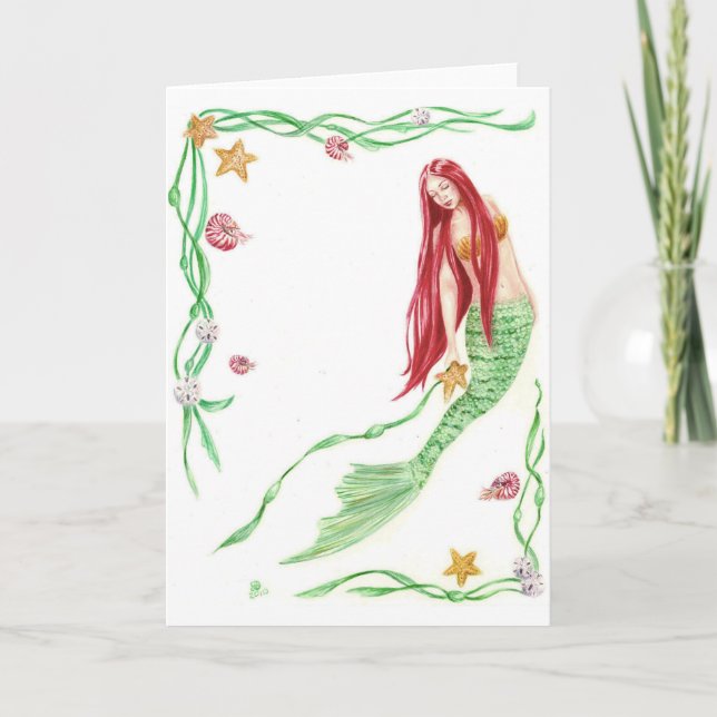 Weihnachten Tide Grüße von Deanna Bach Art Karte (Vorderseite)