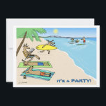 "Weihnachten Tide" - Urlaub am Strand von Santa un Einladung<br><div class="desc"></div>