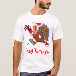 Weihnachten Tipsy Türkei (Wein) - LS Sport-Tek T-Shirt