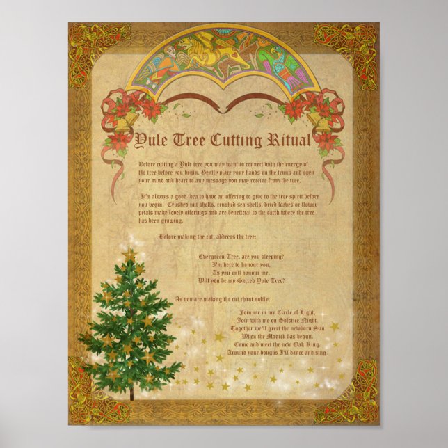 WEIHNACHTEN TREE CUTTING RITUAL POSTER (Vorne)