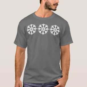 Weihnachten Trendy Zeichnend Schneeflocken T-Shirt