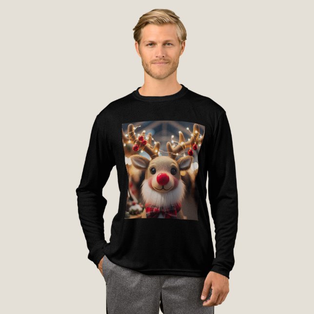 Weihnachten Tri-Blend Shirt (Volle Vorderseite)