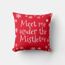 Weihnachten trifft mich unter dem Mistletoe Red Wh