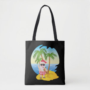 Weihnachten Tropical Beach Funny Santa Claus