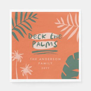 Weihnachten tropisch modern minimal serviette