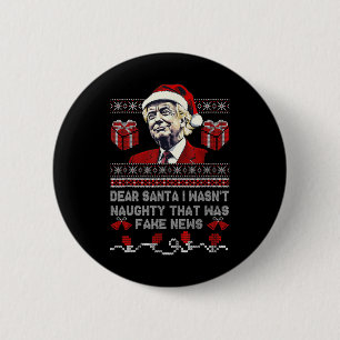Weihnachten Trump Liebe Weihnachten Fake News Funn Button