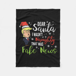 Weihnachten Trump Liebe Weihnachten Fake News Funn Fleecedecke