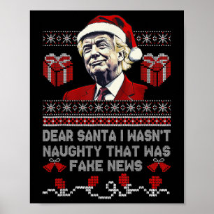 Weihnachten Trump Liebe Weihnachten Fake News Funn Poster