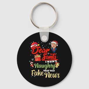Weihnachten Trump Liebe Weihnachten Fake News Funn Schlüsselanhänger