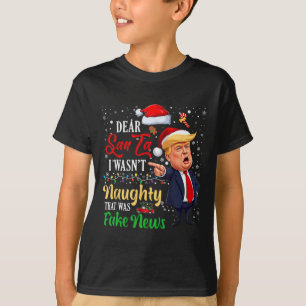 Weihnachten Trump Liebe Weihnachten Fake News Funn T-Shirt