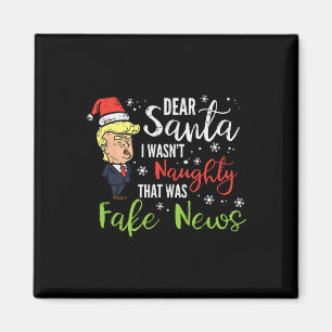 Weihnachten Trump Lieber Santa Fake News Lustiges  Magnet
