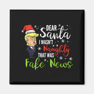 Weihnachten Trump Lieber Santa Falsche Nachrichten Magnet