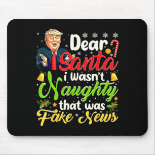 Weihnachten Trump Lieber Santa Falsche Nachrichten Mousepad