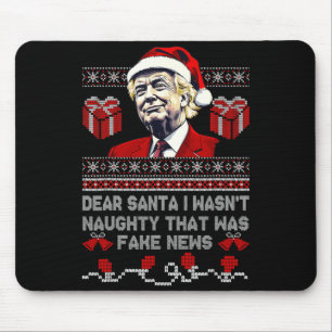 Weihnachten Trump Lieber Santa Falsche Nachrichten Mousepad