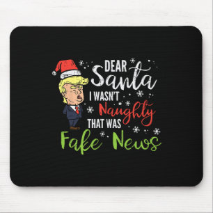 Weihnachten Trump Lieber Santa Falsche Nachrichten Mousepad