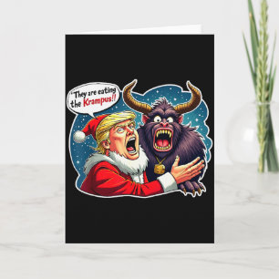 Weihnachten Trump Santa Claus Sie essen den Kr Karte