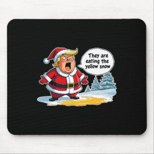 Weihnachten Trump Weihnachtsmann Sie essen das Je Mousepad