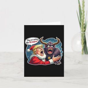 Weihnachten Trump Weihnachtsmann Sie essen Kr Karte