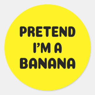 Weihnachten - Tu so, als wäre ich eine Banane Runder Aufkleber