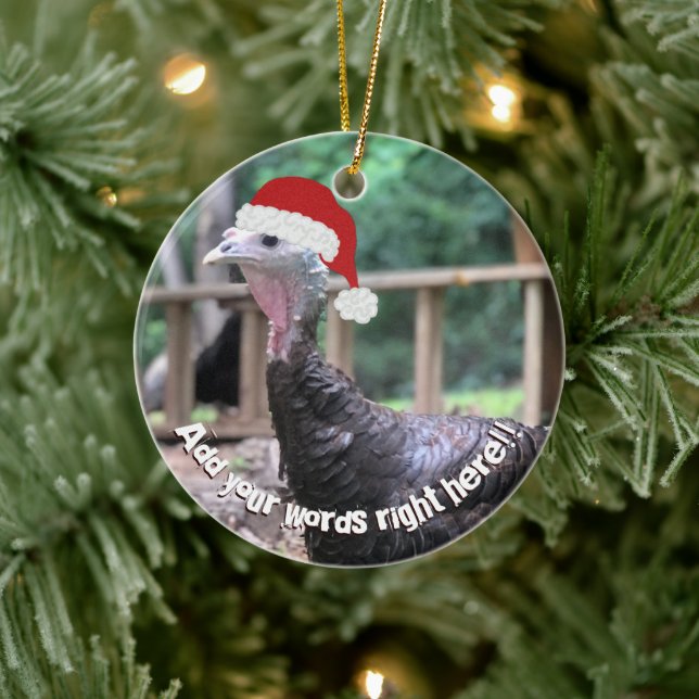 Weihnachten Türkei Custom Message Ornament (Baum)