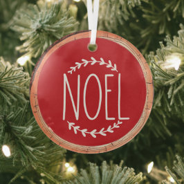 Weihnachten Typografie Keepake Tree Ornament Aus Glas