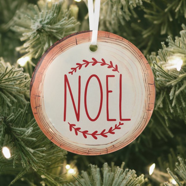 Weihnachten Typografie Keepake Tree Ornament Aus Glas (InSitu)