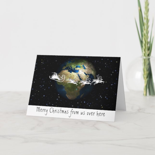 Weihnachten über die Meilen Karte (Vorderseite)