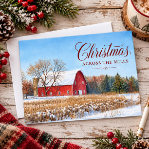 Weihnachten über die Meilen Rustikale rote Land Sc