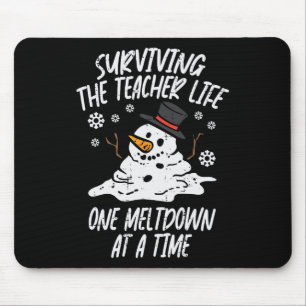 Weihnachten Überleben Lehrer Leben Meltdown Xmas W Mousepad