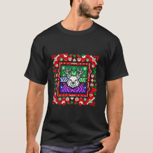 Weihnachten Uganda Design mit Santa s Deer Hunte T-Shirt