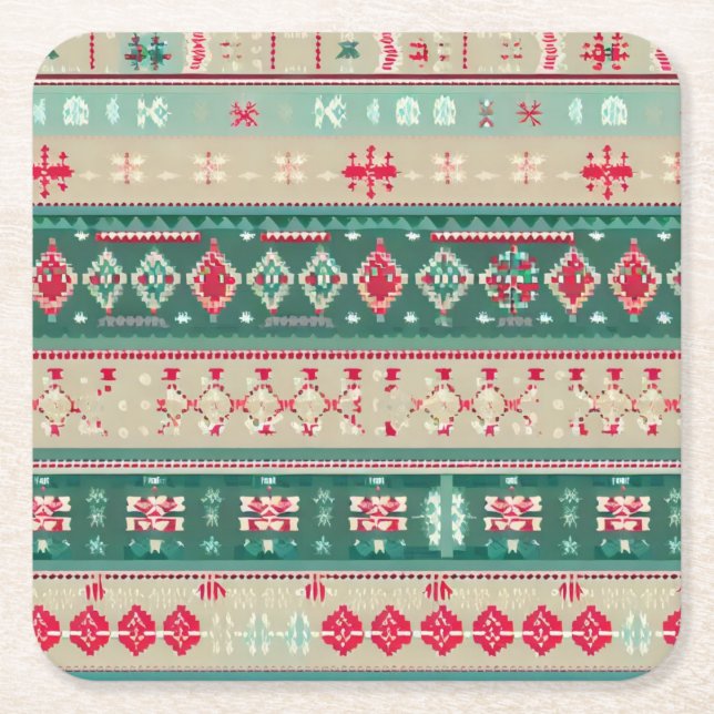 Weihnachten Ugly Sweater 2 Rechteckiger Pappuntersetzer (Vorderseite)