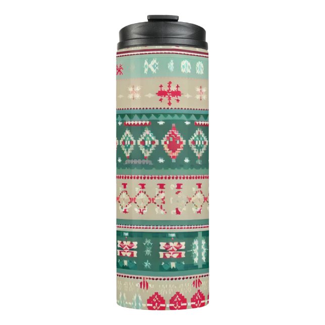 Weihnachten Ugly Sweater 2 Thermosbecher (Vorderseite)