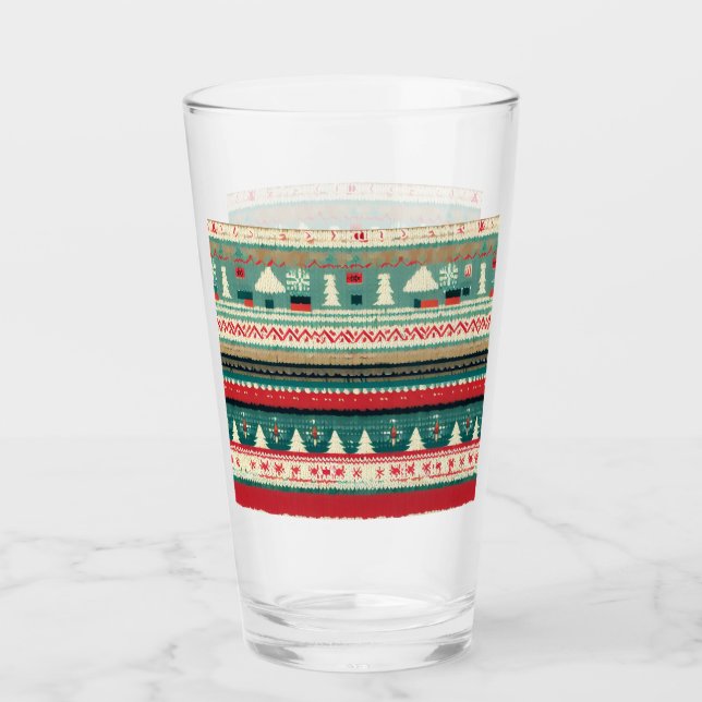 Weihnachten Ugly Sweater 3 Glas (Vorderseite)