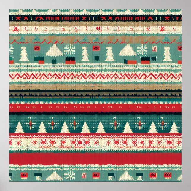 Weihnachten Ugly Sweater 3 Poster (Vorne)