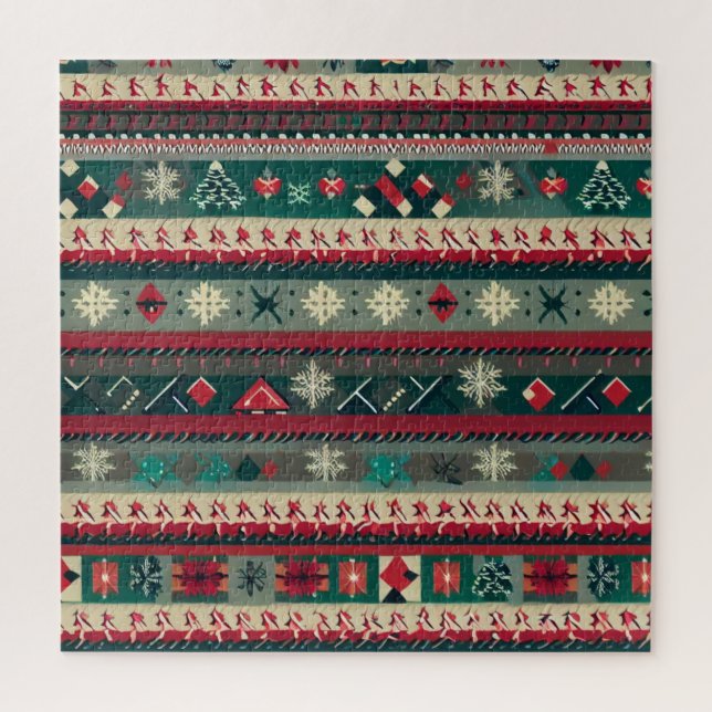 Weihnachten Ugly Sweater (4) Puzzle (Vertikal)