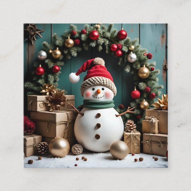 Weihnachten - Umschließungskarten Begleitkarte (Vorderseite)