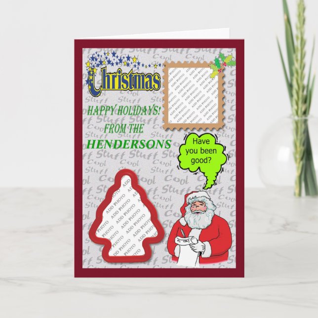 Weihnachten und Bäume Fotos hinzufügen (Vorderseite)