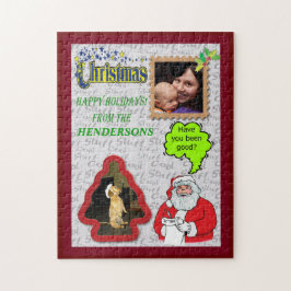 Weihnachten und Bäume Fotos hinzufügen Puzzle