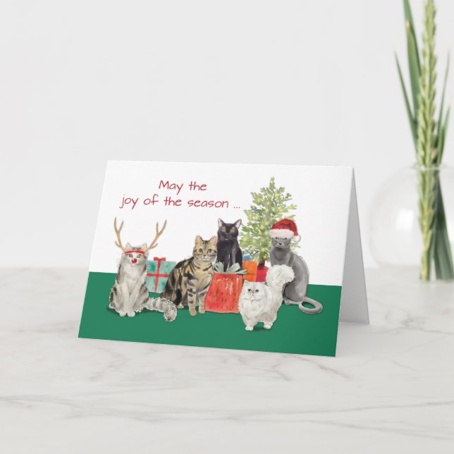 Weihnachten und Besseres Neues Jahr Karte (Vorderseite)