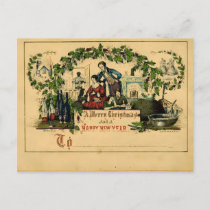 Weihnachten und ein glückliches neues Jahr viktori Postkarte