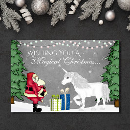 Weihnachten und Einhorn Magisches Weihnachtsfest -