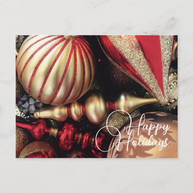 Weihnachten und Feiertage Postkarte (Vorderseite)