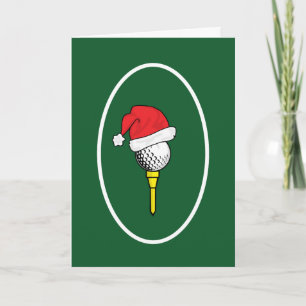 Weihnachten und Golf Spirit Grußkarte