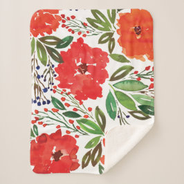 Weihnachten und Handgestrichen Sherpadecke