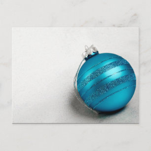 Weihnachten und Hanukkah Blauer Feiertag Ornament