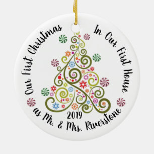 Weihnachten und Hanukkah feiern Keramik Ornament