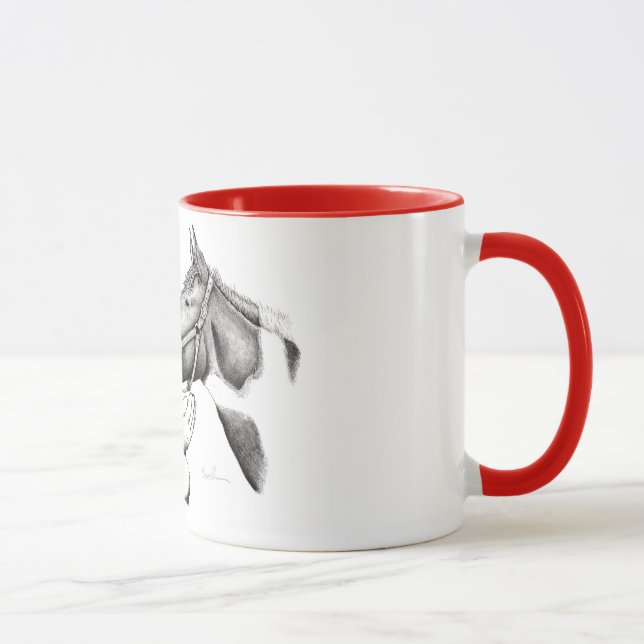 Weihnachten und Heiliges Pferd Tasse (Rechts)