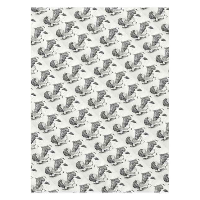 Weihnachten und Heiliges Pferd Tischdecke (Vorderseite)