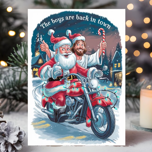 Weihnachten und Jesus auf dem Motorrad Weihnachten (Von Creator hochgeladen)